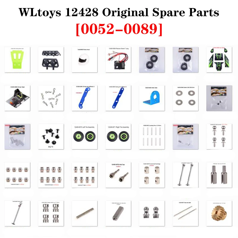 12428 12427 Original Parts 0049-0089 Wltoys 12428 12423 RC Car Spare Parts Tire/Hub/Receiver/Gasket/Shaft/Cup/Gear/Car shell
12428 12427 Original Parts 0049-0089 Wltoys 12428 12423 RC Car Spare Parts Tire/Hub/Receiver/Gasket/Shaft/Cup/Gear/Car shell