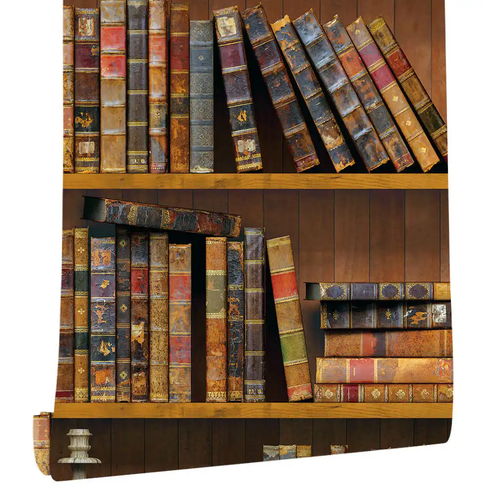 3D Vintage Bookshelf Peel And Stick Wallpaper Wood Grain Texture Removable Self Adhesive Wallpaper for Cabinet Furniture Kitchen
3D Vintage Bookshelf Peel And Stick Wallpaper Wood Grain Texture Removable Self Adhesive Wallpaper for Cabinet Furniture Kitchen