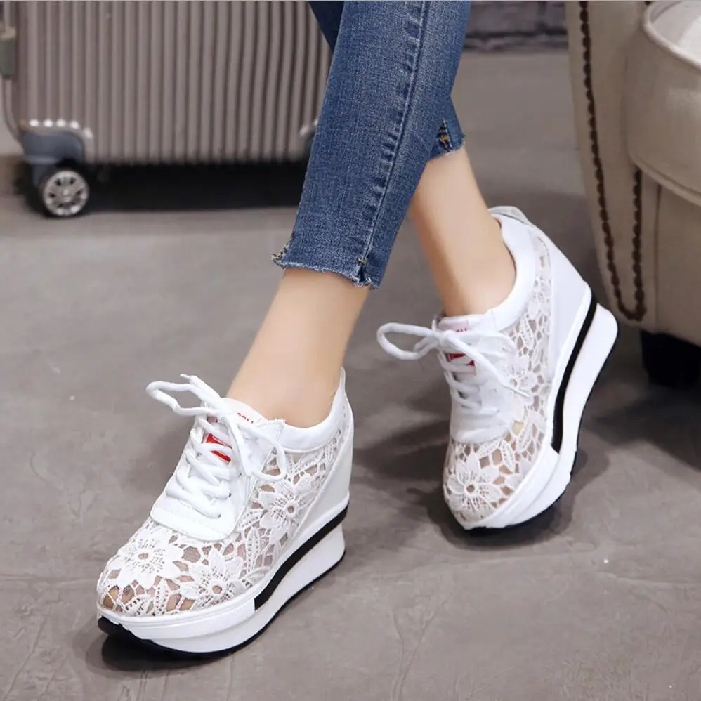 2021Elegant Fashion Mesh Sneakers Women Lace-Up Loafers Comfort Hide Heel 9CM platform Casual Shoes Woman Footwear Wedge
2021Elegant Fashion Mesh Sneakers Women Lace-Up Loafers Comfort Hide Heel 9CM platform Casual Shoes Woman Footwear Wedge