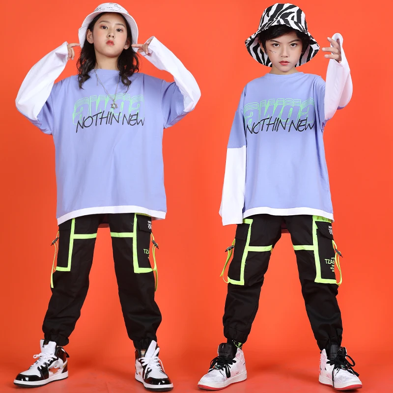 Костюмы для джазовых выступлений для девочек, детская Одежда для танцев в стиле хип-хоп, свободные топы с длинными рукавами для мальчиков, ш... 
Костюмы для джазовых выступлений для девочек, детская Одежда для танцев в стиле хип-хоп, свободные топы с длинными рукавами для мальчиков, ш...