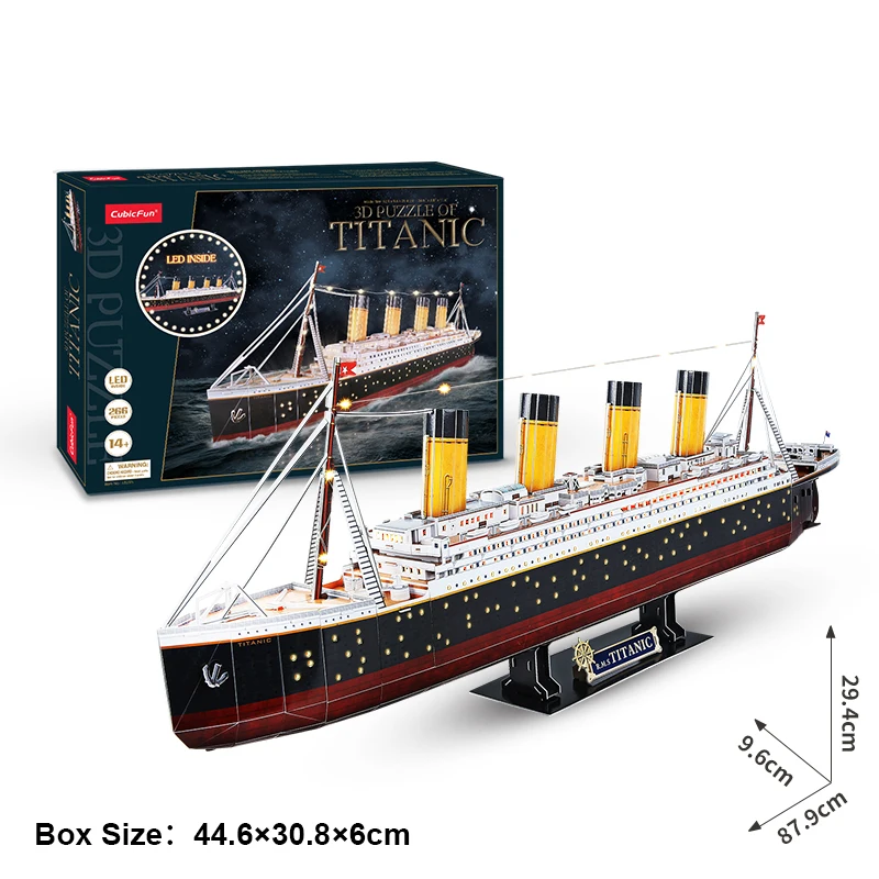3D пазл для самостоятельной сборки модель Титаника бумажный корабль игрушка