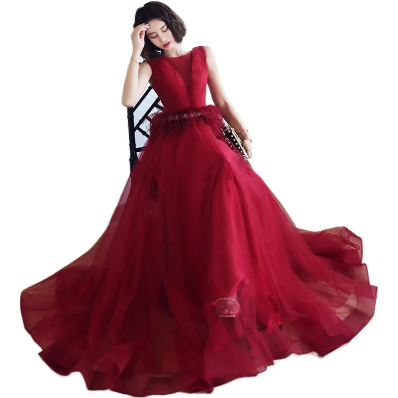 2020 New Chinese-Style Red Bridal Dress for Toast Wedding Banquet High Waist Belly Covering Long Dress Wholesale 
2020 New Chinese-Style Red Bridal Dress for Toast Wedding Banquet High Waist Belly Covering Long Dress Wholesale