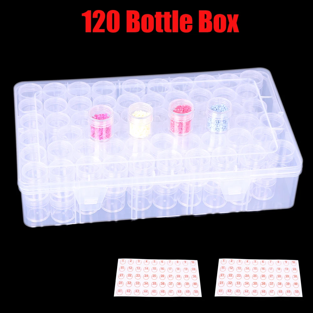 60/120 boxs Diamond Painting Tools Accessories Storage Box Beads Container Diamond Embroidery Stone Mosaic Convenience Box 
60/120 boxs Diamond Painting Tools Accessories Storage Box Beads Container Diamond Embroidery Stone Mosaic Convenience Box
