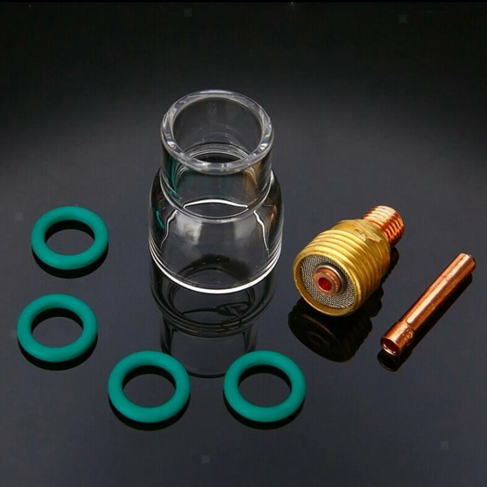 7PCS TIG Welding Torch Stubby Gas Lens #12 Glass Cup Kit For WP-17 WP-18 WP-26 Copper Glass And Plastic Easy To Assemble And Use
7PCS TIG Welding Torch Stubby Gas Lens #12 Glass Cup Kit For WP-17 WP-18 WP-26 Copper Glass And Plastic Easy To Assemble And Use