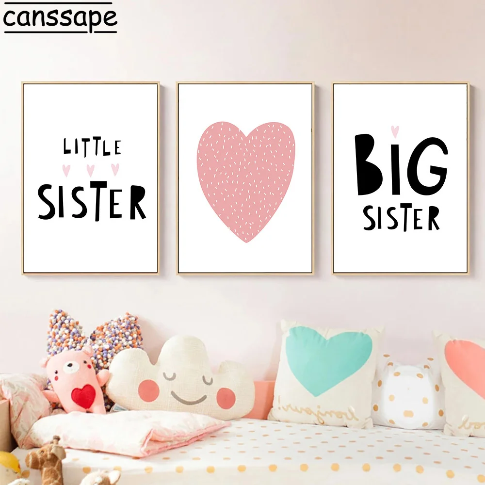 Nursery Wall Art Poster Children's Pink Heart Print Modern Posters Canvas Painting Nordic Wall Pictures Girls Bedroom Decoration
Nursery Wall Art Poster Children's Pink Heart Print Modern Posters Canvas Painting Nordic Wall Pictures Girls Bedroom Decoration
