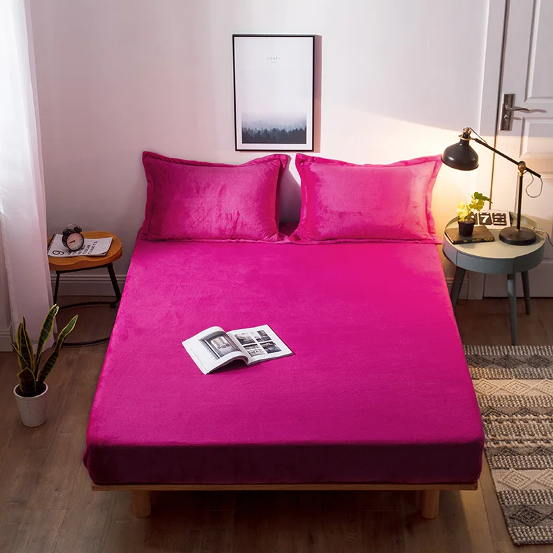 2020 new solid fleece elastic sheet set rubber fitted sheet + pillowcase winter warm flannel linen velvet mattress cover 3pcs
2020 new solid fleece elastic sheet set rubber fitted sheet + pillowcase winter warm flannel linen velvet mattress cover 3pcs