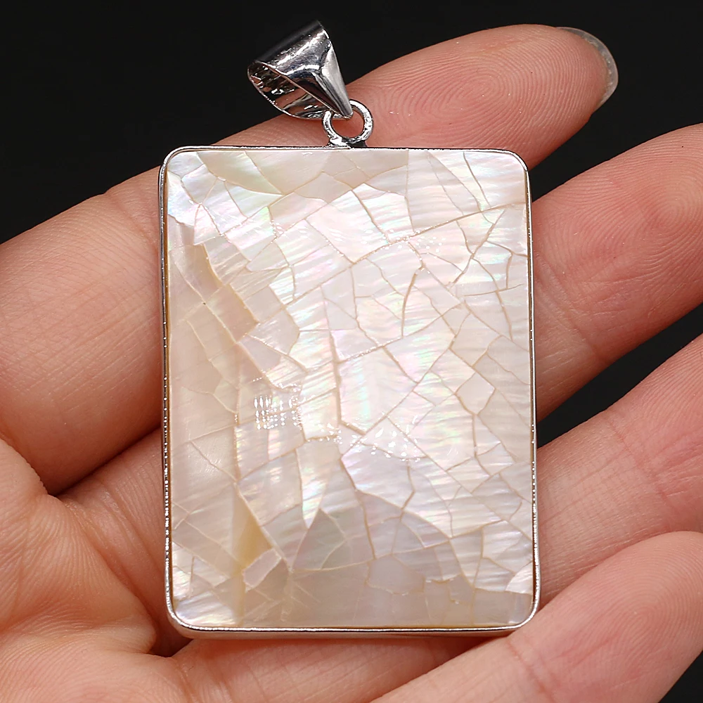 1pcs New Hot Natural Rectangle Shell Pendants Charms for Earring Necklace Jewelry Making for Women Girls Gift Size 32x42mm
1pcs New Hot Natural Rectangle Shell Pendants Charms for Earring Necklace Jewelry Making for Women Girls Gift Size 32x42mm