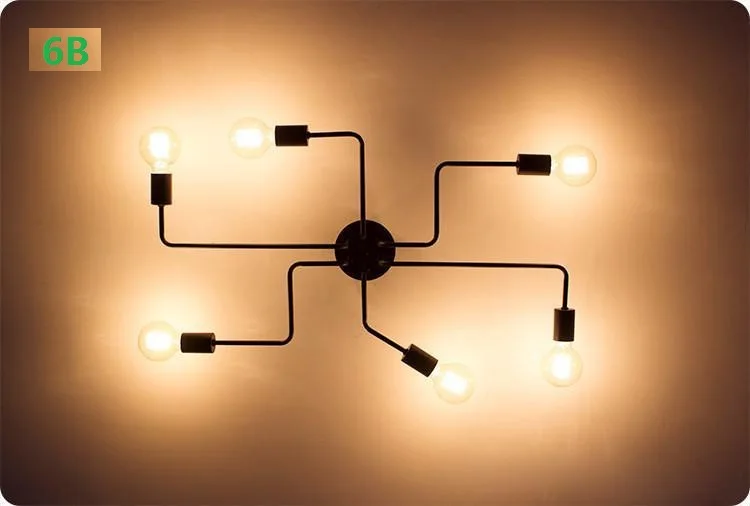 Multiple Rod Metal Chandelier Vintage Iron Ceiling Lamp Edison E27 Bulb Lamp For Home Lighting Fixture Nordic Kitchen
Multiple Rod Metal Chandelier Vintage Iron Ceiling Lamp Edison E27 Bulb Lamp For Home Lighting Fixture Nordic Kitchen