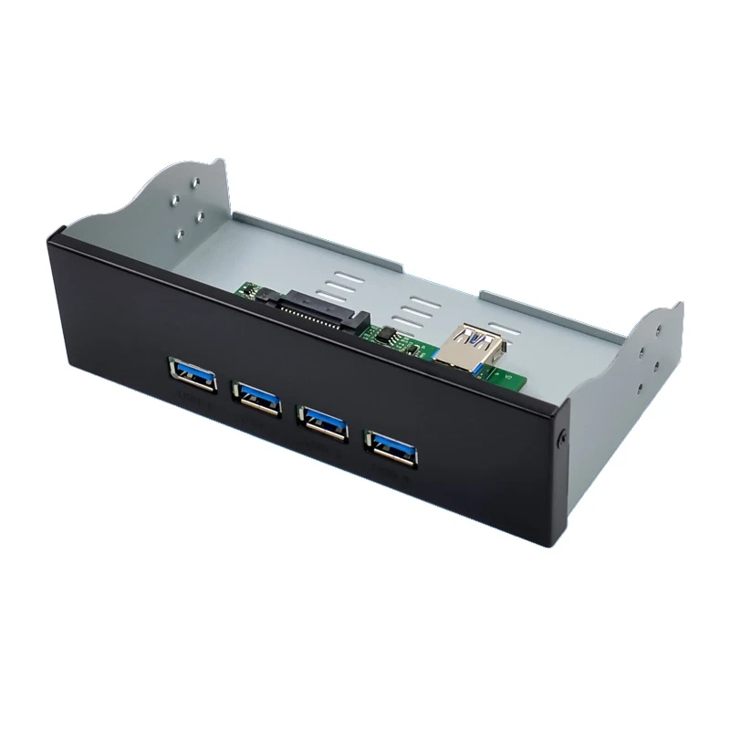 5.25 Inch Desktop PC Front Panel Docking Station VL820 USB3.1 Gen 2 Four-Port TYPE-A Hub with 15Pin SATA Power Connector
5.25 Inch Desktop PC Front Panel Docking Station VL820 USB3.1 Gen 2 Four-Port TYPE-A Hub with 15Pin SATA Power Connector