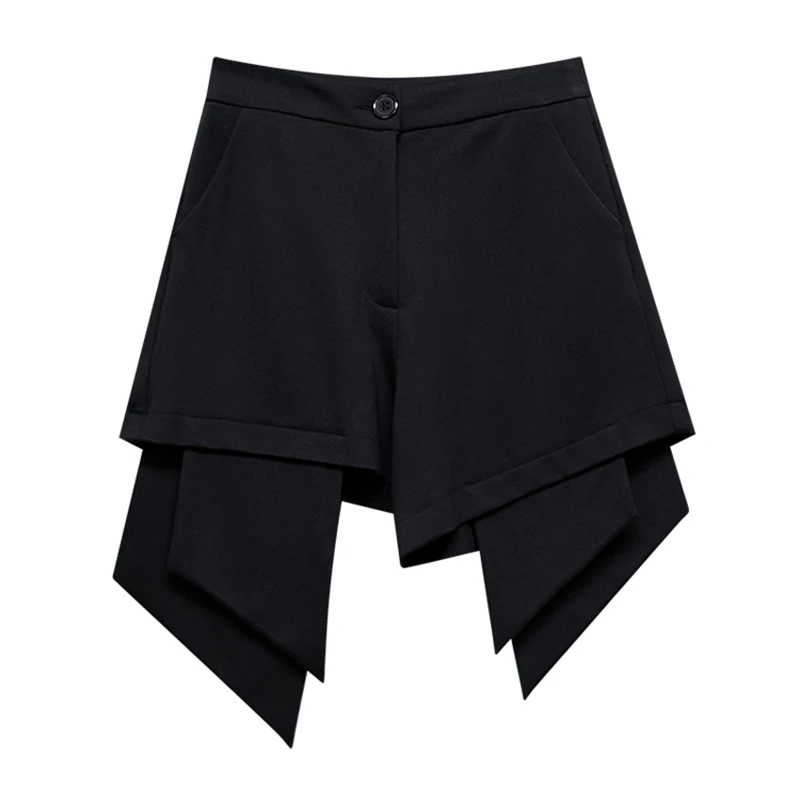 CHICEVER Plaid Patchwork Short Pant For Women High Waist Irregular Hit Color Casual Loose Pants Female Fashion Clothing 2021 New 
CHICEVER Plaid Patchwork Short Pant For Women High Waist Irregular Hit Color Casual Loose Pants Female Fashion Clothing 2021 New