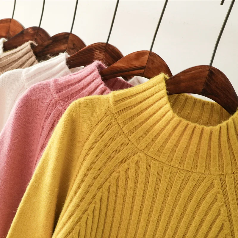 2020 Autumn Winter Sweater Women Knitted Ribbed Pullover Sweater Long Sleeve Casual Turtleneck Jumper Soft Warm Pull Femme P838
2020 Autumn Winter Sweater Women Knitted Ribbed Pullover Sweater Long Sleeve Casual Turtleneck Jumper Soft Warm Pull Femme P838