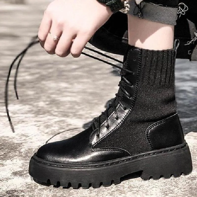 Женские кожаные ботинки на платформе, Черные ботильоны больших размеров 35-40, модная женская зимняя теплая Повседневная обувь на массивном к...
Женские кожаные ботинки на платформе, Черные ботильоны больших размеров 35-40, модная женская зимняя теплая Повседневная обувь на массивном к...