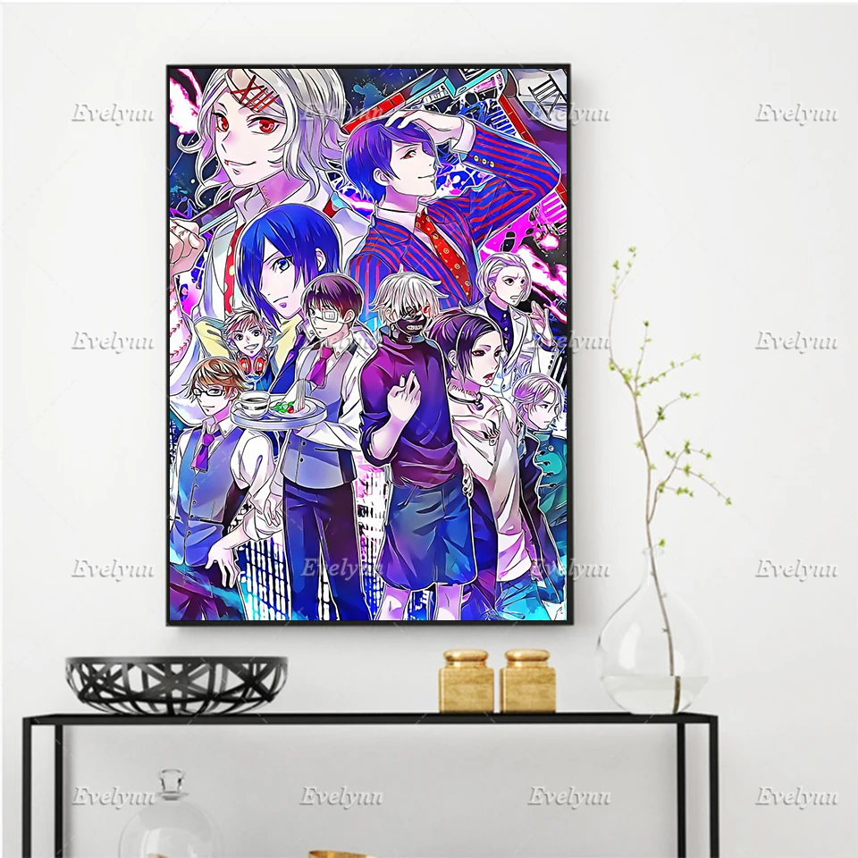 Modern Print Wall Art Canvas Painting Anime Poster Tokyo Ghoul Cartoon Modular Picture for Living Room Home Decor Floating Frame
Modern Print Wall Art Canvas Painting Anime Poster Tokyo Ghoul Cartoon Modular Picture for Living Room Home Decor Floating Frame