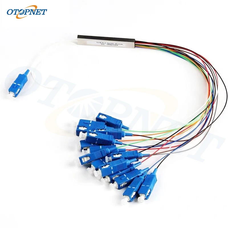 1x16 Fiber Optic PLC Splitter 0.9mm 1.5M Steel Tube Mini PLC Splitter with SC UPC Connector
1x16 Fiber Optic PLC Splitter 0.9mm 1.5M Steel Tube Mini PLC Splitter with SC UPC Connector