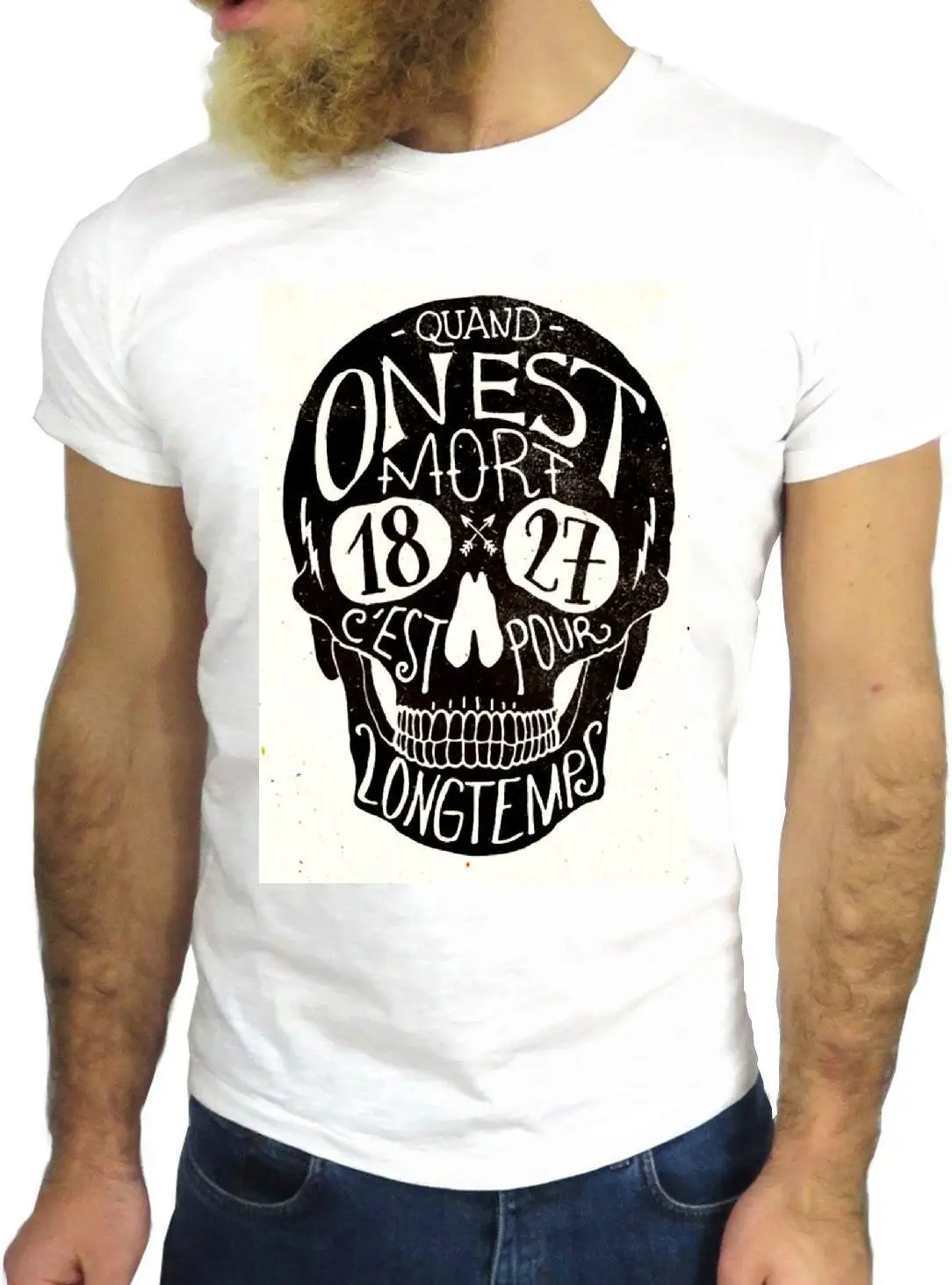 New 2018 Fashion T Shirt Men Summer Style T Shirt Mort Long Temps Black Skull Cartoon Fun Print Your Own T Shirt 
New 2018 Fashion T Shirt Men Summer Style T Shirt Mort Long Temps Black Skull Cartoon Fun Print Your Own T Shirt