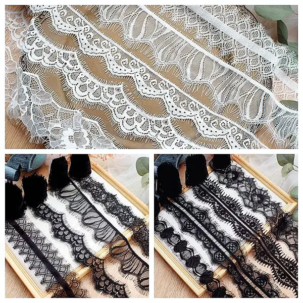 3 meters long eyelashes lace accessories, fringe decoration small lace DIY handmade clothing decoration sewing
3 meters long eyelashes lace accessories, fringe decoration small lace DIY handmade clothing decoration sewing