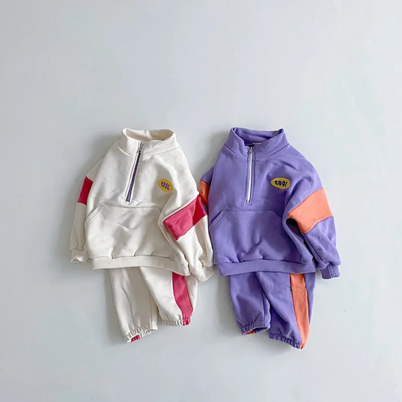 2021 Hot Kid Tracksuit Boy Girl Clothing Set Casual Long Sleeve Letter Zipper Oufit Infant Clothes Baby Patchwork 2PC Pant Suits
2021 Hot Kid Tracksuit Boy Girl Clothing Set Casual Long Sleeve Letter Zipper Oufit Infant Clothes Baby Patchwork 2PC Pant Suits