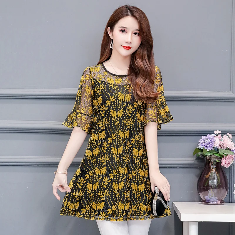 2019 New Arrival Fashion summer flare sleeve loose floral long Shirt Female Casual lace Color Plus Size elegant Printed Blouse
2019 New Arrival Fashion summer flare sleeve loose floral long Shirt Female Casual lace Color Plus Size elegant Printed Blouse