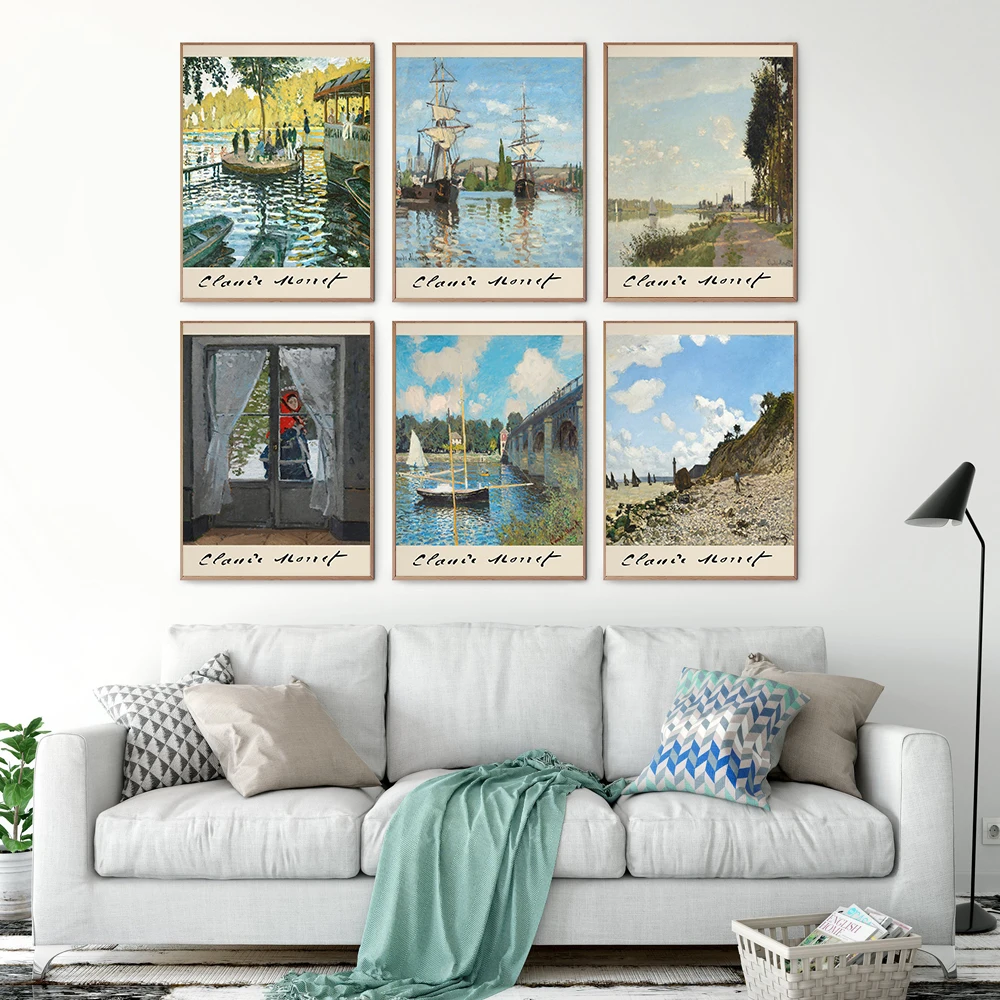 Monet Exhibition Posters Claude Monet Sailing Boat Garden Landscape Museum Abstract Wall Pictures Living Room Home Wall Decor
Monet Exhibition Posters Claude Monet Sailing Boat Garden Landscape Museum Abstract Wall Pictures Living Room Home Wall Decor