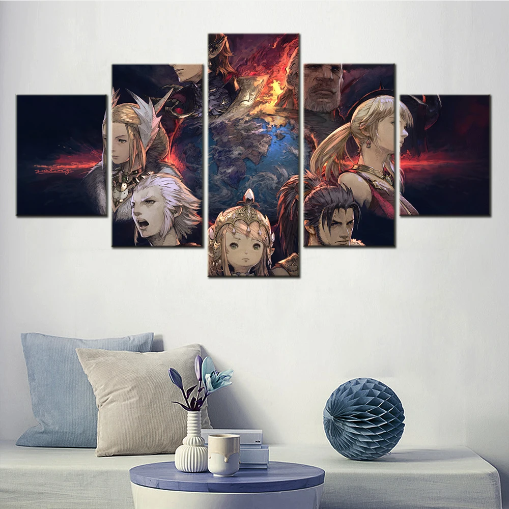 Canvas Wall Art Picture Japanese Anime Figure Poster Final Fantasy XIV Home Decoration Modern Living Room Wall Framed Painting
Canvas Wall Art Picture Japanese Anime Figure Poster Final Fantasy XIV Home Decoration Modern Living Room Wall Framed Painting