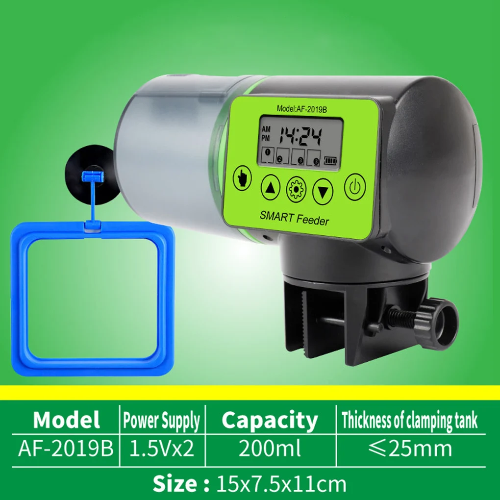 0.2L Capacity Intelligent Timing Automatic Fish Feeder Aquarium Automatic Fish Food Dispenser Feeding Ring Fishtank Accessory
0.2L Capacity Intelligent Timing Automatic Fish Feeder Aquarium Automatic Fish Food Dispenser Feeding Ring Fishtank Accessory