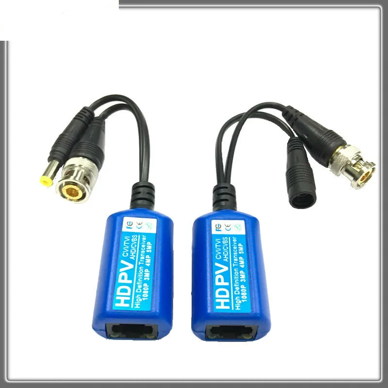 For 2MP 3MP 4MP 215PV 200M Range For HD CVI/AHD/TVI Twisted BNC CCTV Passive Transceivers Cat5 CCTV UTP Video Balun IPC
For 2MP 3MP 4MP 215PV 200M Range For HD CVI/AHD/TVI Twisted BNC CCTV Passive Transceivers Cat5 CCTV UTP Video Balun IPC