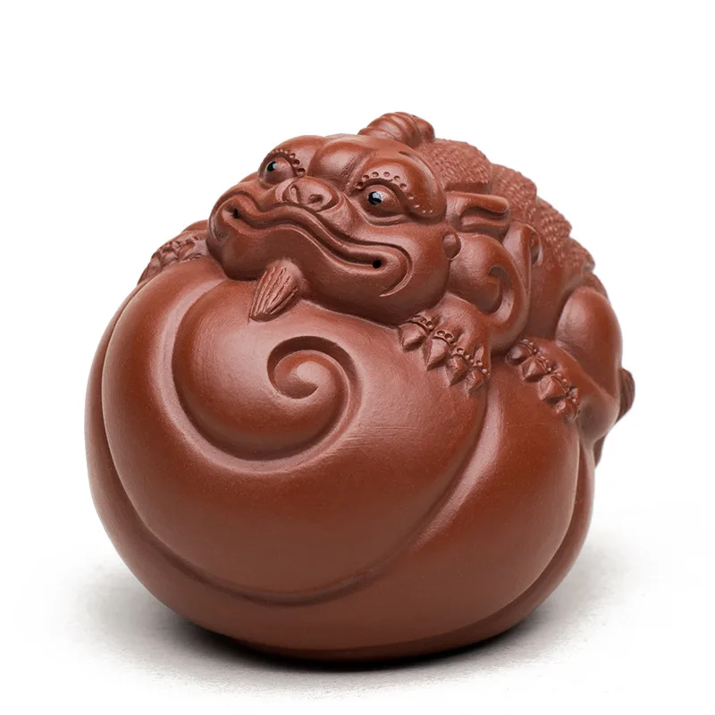 Chinese Purple Clay Sculpture Tea Pet Lucky Animal Model Figurine Ornaments Handmade Tea Set Decors Home Art Gifts
Chinese Purple Clay Sculpture Tea Pet Lucky Animal Model Figurine Ornaments Handmade Tea Set Decors Home Art Gifts