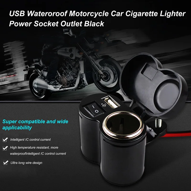 TIOODRE 12V 24V мотоцикл Скутер Руль USB Зарядное устройство Водонепроницаемый