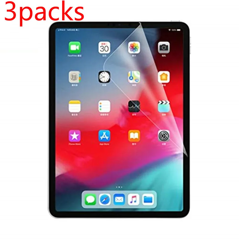 3 упаковки ПЭТ мягкая пленка протектор экрана для Apple iPad Air 4 (2020) Защитная пленка для iPad Air (4-го поколения) A2324 A2072
3 упаковки ПЭТ мягкая пленка протектор экрана для Apple iPad Air 4 (2020) Защитная пленка для iPad Air (4-го поколения) A2324 A2072