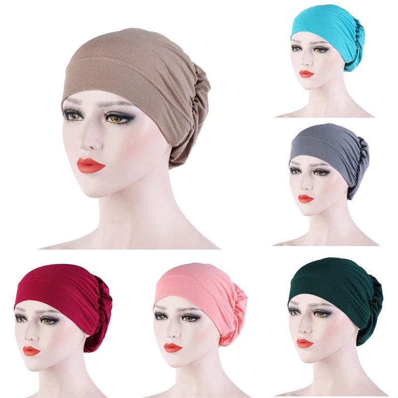 Women Cotton Breathe Hat New Women's Hijabs Turban Elastic Cloth Head Cap Hat Ladies Hair Accessories Muslim Scarf Cap 
Women Cotton Breathe Hat New Women's Hijabs Turban Elastic Cloth Head Cap Hat Ladies Hair Accessories Muslim Scarf Cap