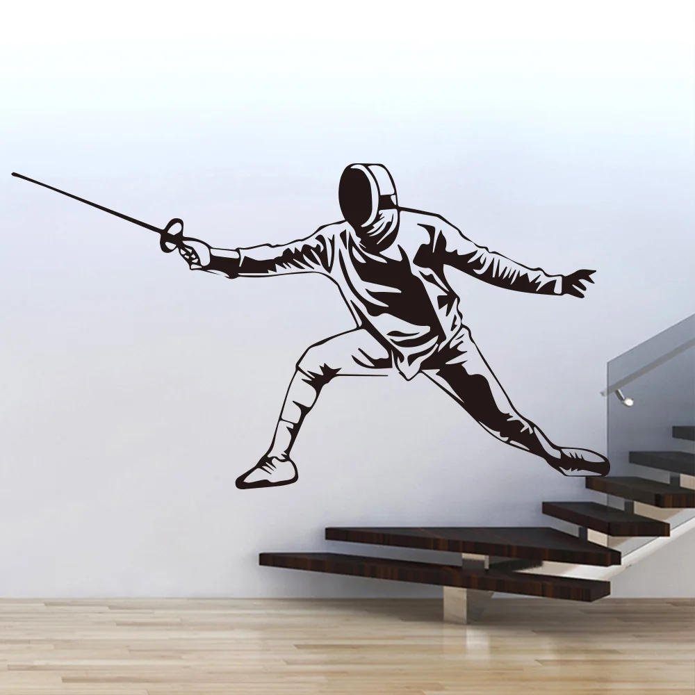 Swordsman Fencer Wall Stickers for Wall Decal Fencing Hall Decoration Murals Accessories Wallpaper for Living Room Vinyl 4136
Swordsman Fencer Wall Stickers for Wall Decal Fencing Hall Decoration Murals Accessories Wallpaper for Living Room Vinyl 4136