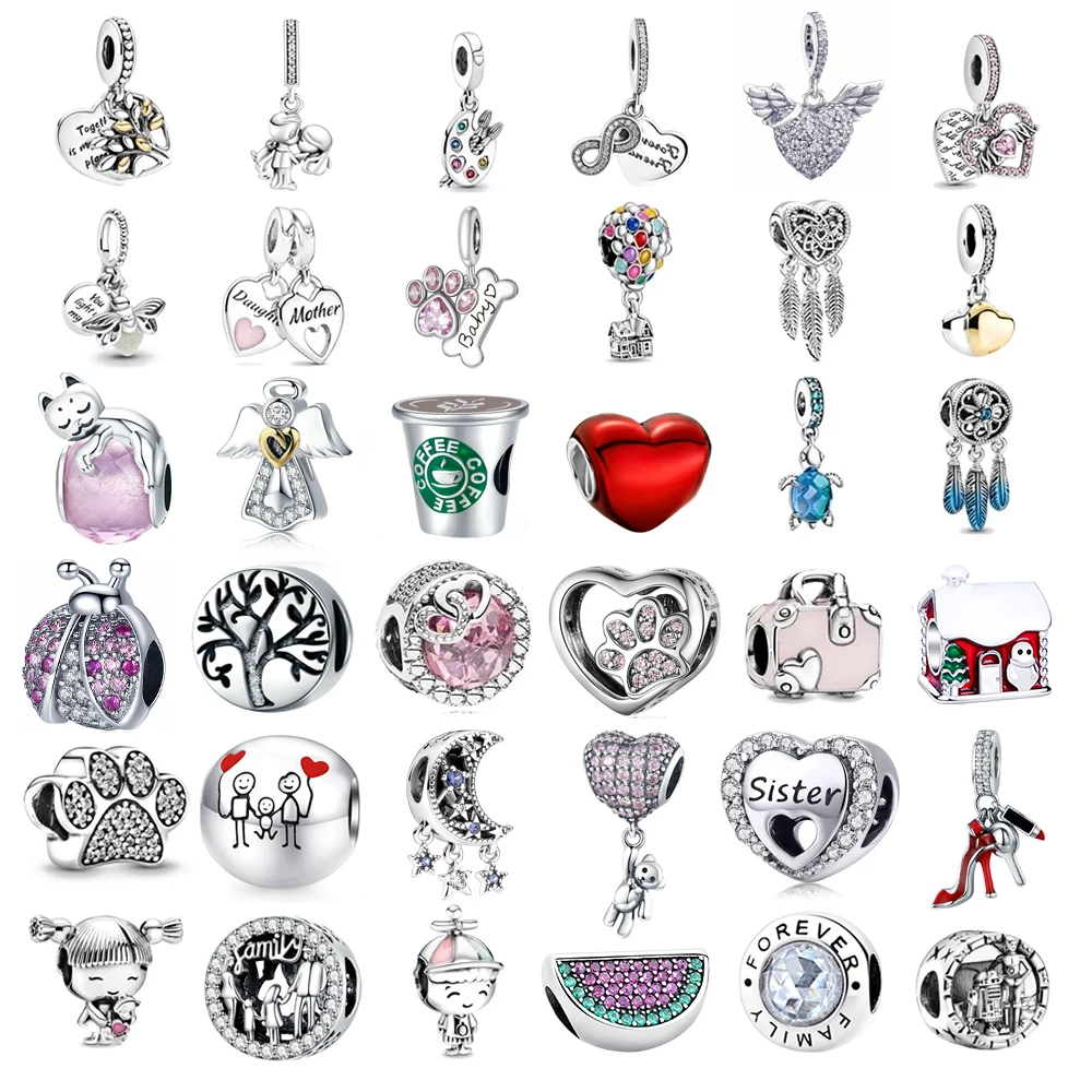 925 Sterling Silver Round charm Fit Original Pandora charm bead forever family Charm Bracelet Necklace Trinket Diy Women Jewelry
925 Sterling Silver Round charm Fit Original Pandora charm bead forever family Charm Bracelet Necklace Trinket Diy Women Jewelry