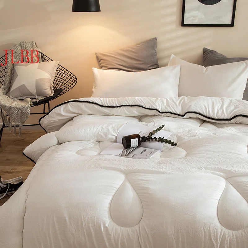 Winter white comforter warm bed quilts washed cotton pastoral style home duvets 200*230cm thicken covers king size throw quilts
Winter white comforter warm bed quilts washed cotton pastoral style home duvets 200*230cm thicken covers king size throw quilts
