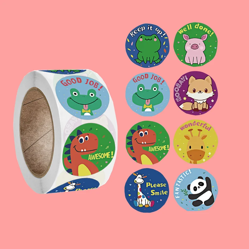 500 stickers/roll children's toys reward incentive stickers cartoon animals cute decorative sealing stickers stickers smiley
500 stickers/roll children's toys reward incentive stickers cartoon animals cute decorative sealing stickers stickers smiley