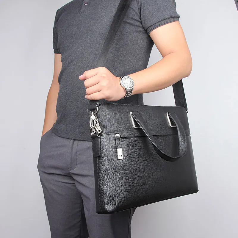 Men Laptop Bag Guarantee Genuine Leather Briefcase Messenger Shoulder Portfolio Case Office Handbag 7412-
Men Laptop Bag Guarantee Genuine Leather Briefcase Messenger Shoulder Portfolio Case Office Handbag 7412-