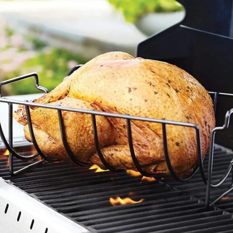 BBQ Tools Stake Holders Rack Grill Stand Roasting Rib Rack Kitchen Accessories High Quality Non-Stick Stainless Steel
BBQ Tools Stake Holders Rack Grill Stand Roasting Rib Rack Kitchen Accessories High Quality Non-Stick Stainless Steel