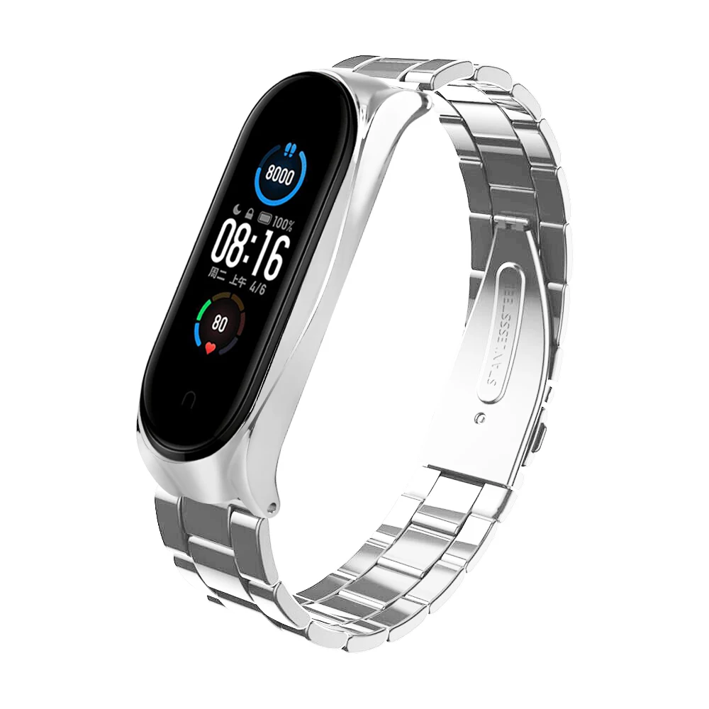 Stainless Steel Straps For Xiaomi Mi Band 5 4 3/5 NFC Smart Wristband Metal Watchband Replace Bracelets For Miband 5 4 3 Correa 
Stainless Steel Straps For Xiaomi Mi Band 5 4 3/5 NFC Smart Wristband Metal Watchband Replace Bracelets For Miband 5 4 3 Correa