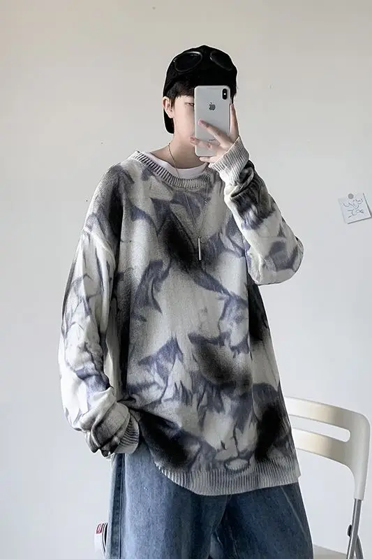 2020Autumn And Winter New Youth Fashion Hong Kong Style Men's Loose Tie-dye Sweater Fashion Casual All-match Round Neck Pullover
2020Autumn And Winter New Youth Fashion Hong Kong Style Men's Loose Tie-dye Sweater Fashion Casual All-match Round Neck Pullover