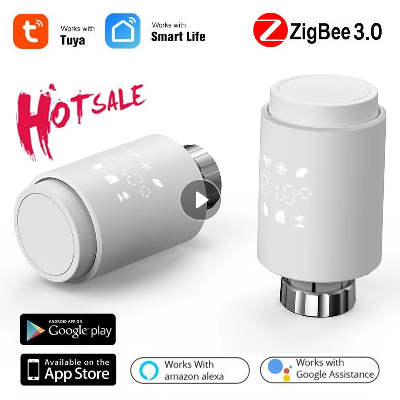 Привод радиатора Tuya ZigBee программируемый, термостатический клапан радиатора с голосовым управлением и управлением через Alexa
Привод радиатора Tuya ZigBee программируемый, термостатический клапан радиатора с голосовым управлением и управлением через Alexa