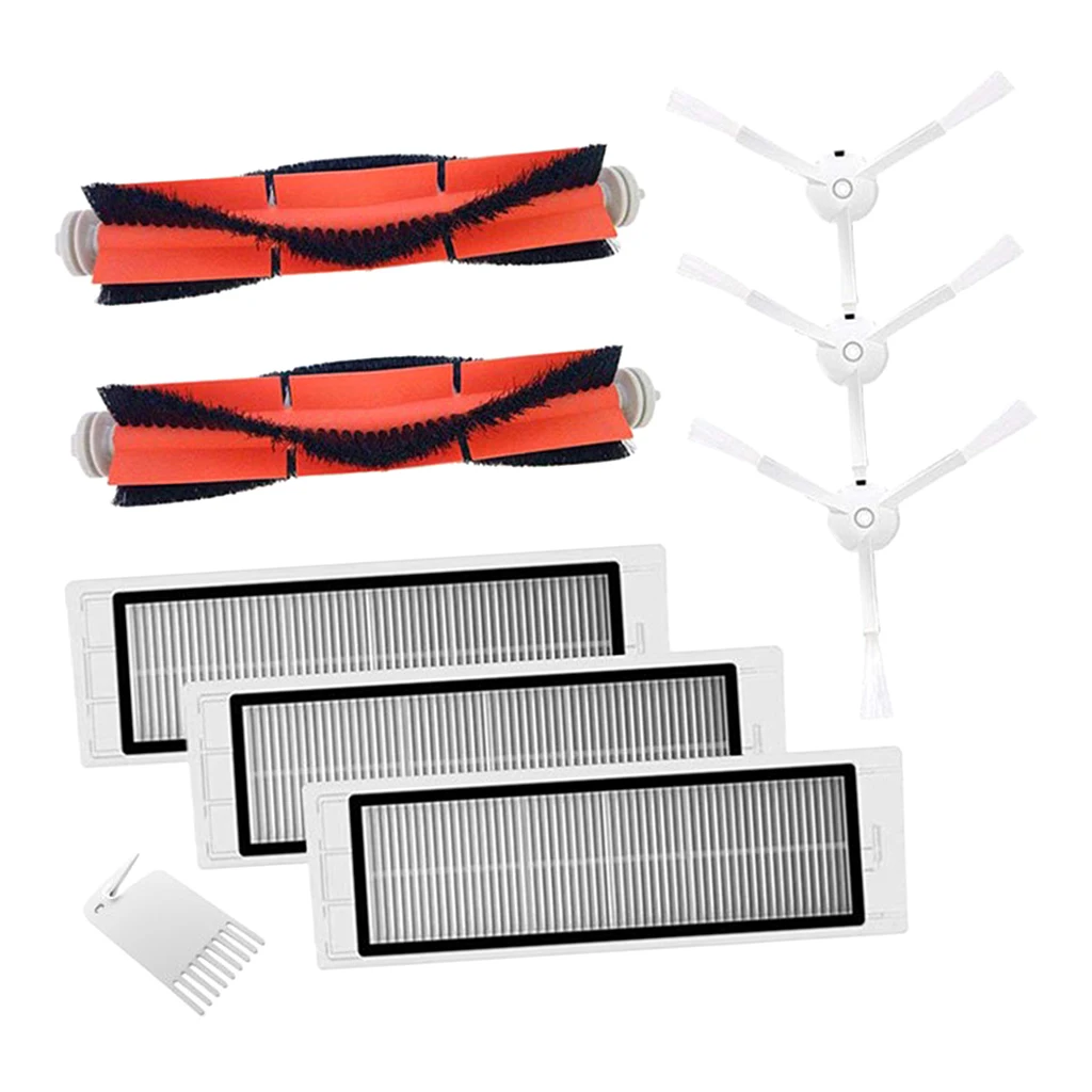 9 Pcs Robot Sweeper Accessories 3Filter 3Side Brush 2Main Brush 1Blade
9 Pcs Robot Sweeper Accessories 3Filter 3Side Brush 2Main Brush 1Blade
