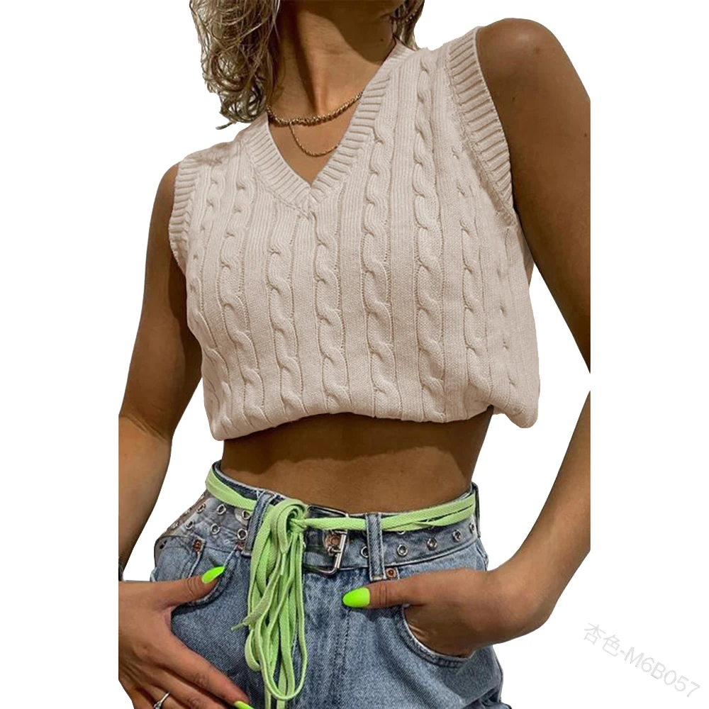 Women's Vest Solid Color Women's Spring and Autumn All-match Street Fashion Trend Sweater Vest Sweater Vests Vintage Sweater
Women's Vest Solid Color Women's Spring and Autumn All-match Street Fashion Trend Sweater Vest Sweater Vests Vintage Sweater