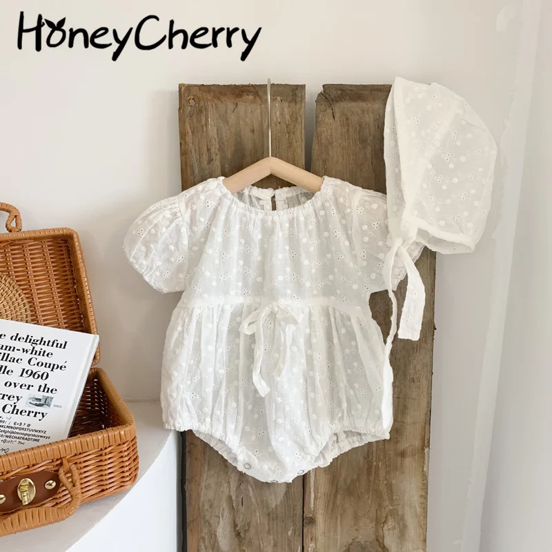 Summer baby one-piece romper skirt hollow flower girl's romper children's cotton baby romper
Summer baby one-piece romper skirt hollow flower girl's romper children's cotton baby romper