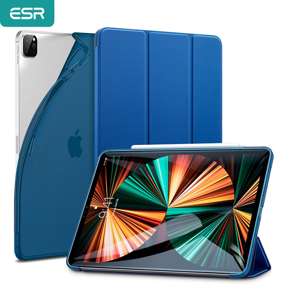 ESR Case for iPad Pro 11 2021 3rd for iPad Pro 12.9 2021 5th Flexible Clear Back Side Trifold Folding Case for iPad Pro 2021 5G
ESR Case for iPad Pro 11 2021 3rd for iPad Pro 12.9 2021 5th Flexible Clear Back Side Trifold Folding Case for iPad Pro 2021 5G