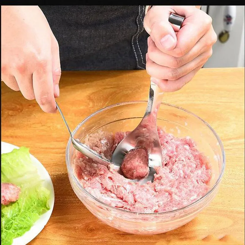 Многофункциональная DIY ложка для фрикаделек 304 Мясные Шарики из нержавеющей