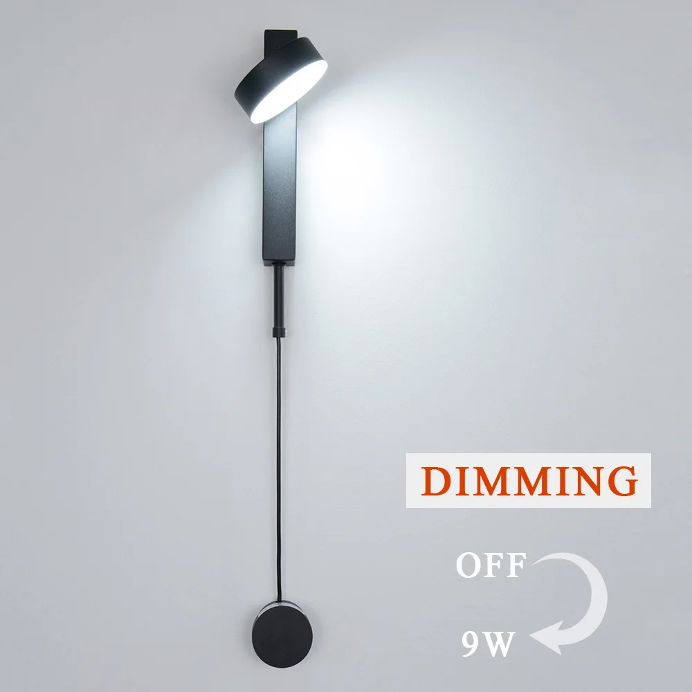 LED wall lamp 7W/9W Nordic simple style dimmer wall lamp shade can rotate 350° bedroom living room corridor study modern lamp
LED wall lamp 7W/9W Nordic simple style dimmer wall lamp shade can rotate 350° bedroom living room corridor study modern lamp