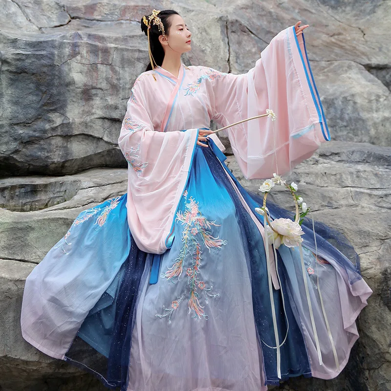 china Hanfu Female Waist Guang Sleeve Full Set Middle Guofeng Jiao Collar Skirt wei Jin Wind Daily Student Super Xian Ancient
china Hanfu Female Waist Guang Sleeve Full Set Middle Guofeng Jiao Collar Skirt wei Jin Wind Daily Student Super Xian Ancient