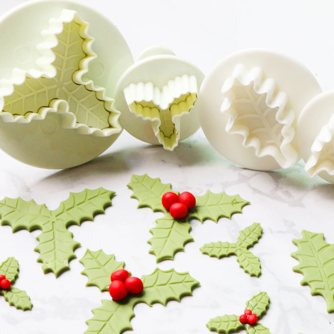 2Pcs/Set Holly Leaf Cake Moulds Tools Baking Pastry Fondant Decorating Cutters Mould Christmas Cake Decorating Tools Hot Sale
2Pcs/Set Holly Leaf Cake Moulds Tools Baking Pastry Fondant Decorating Cutters Mould Christmas Cake Decorating Tools Hot Sale