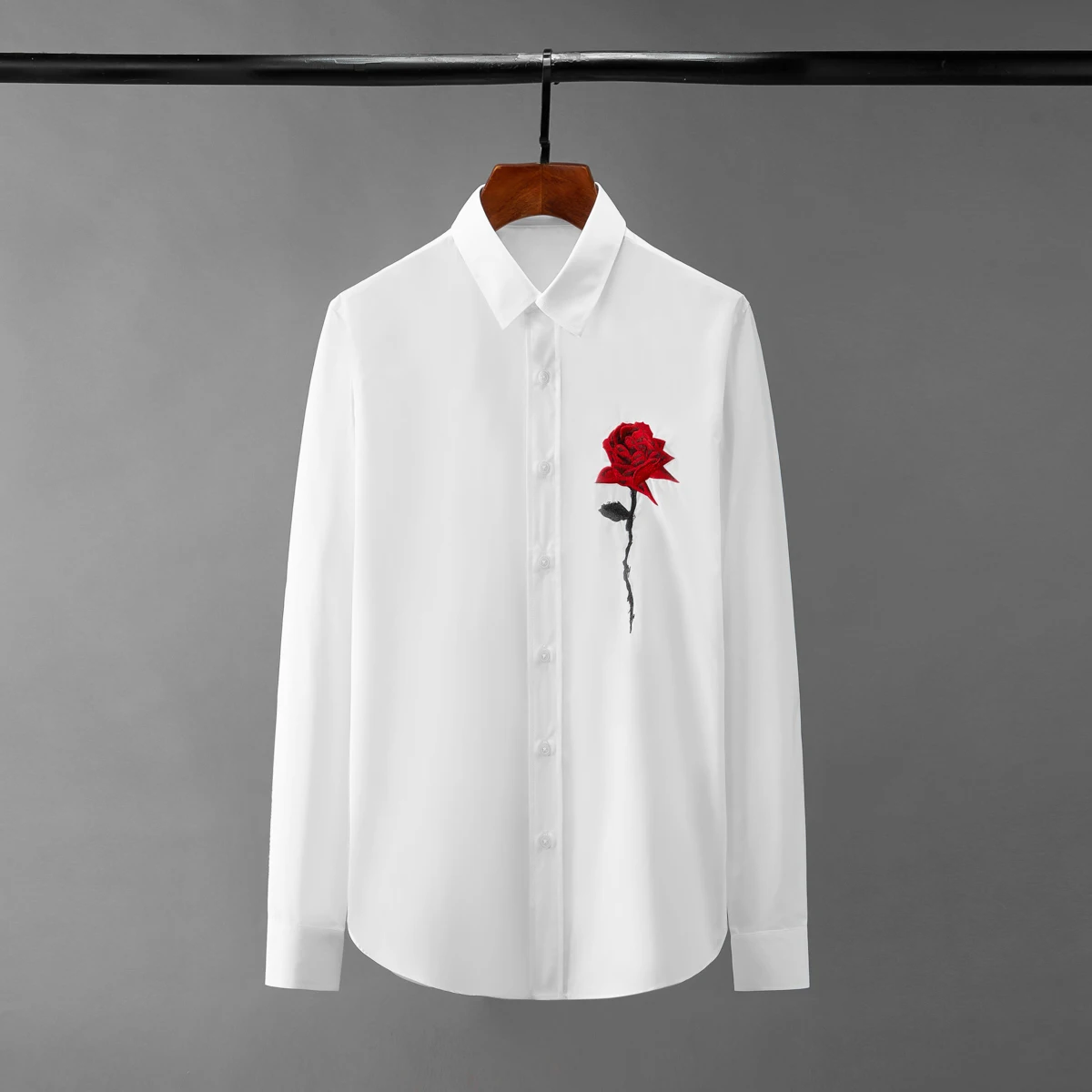 New Cotton Male Shirts High Quality Long Sleeve Embroidered Flowers Casual Mens Dress Shirts Fashion Slim Fit Party Man Shirt
New Cotton Male Shirts High Quality Long Sleeve Embroidered Flowers Casual Mens Dress Shirts Fashion Slim Fit Party Man Shirt