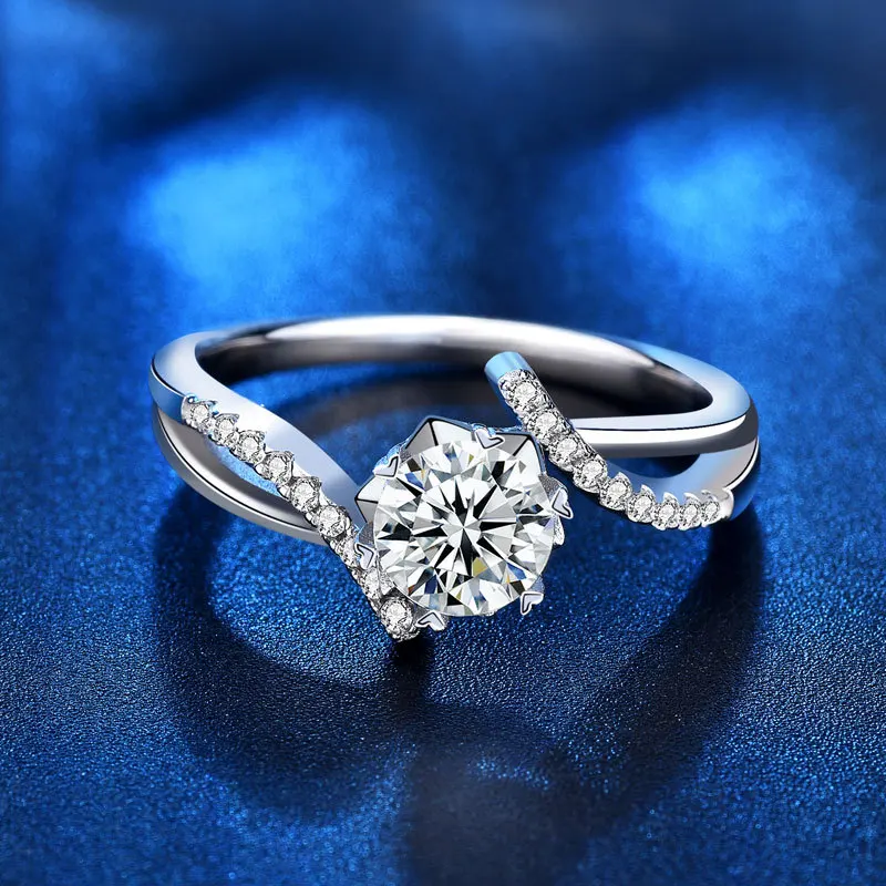 Wholesale 925 Sterling Silver Rings Classic Moissanite Ring Wedding Party Style Diamond Luxury Jewelry for Women
Wholesale 925 Sterling Silver Rings Classic Moissanite Ring Wedding Party Style Diamond Luxury Jewelry for Women