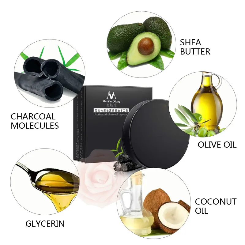 Bamboo Charcoal Handmade Soap Skin Whitening Soap Blackhead Remove Acne Treatment Deep Cleansing Oil-control Face Hair Care Bath
Bamboo Charcoal Handmade Soap Skin Whitening Soap Blackhead Remove Acne Treatment Deep Cleansing Oil-control Face Hair Care Bath